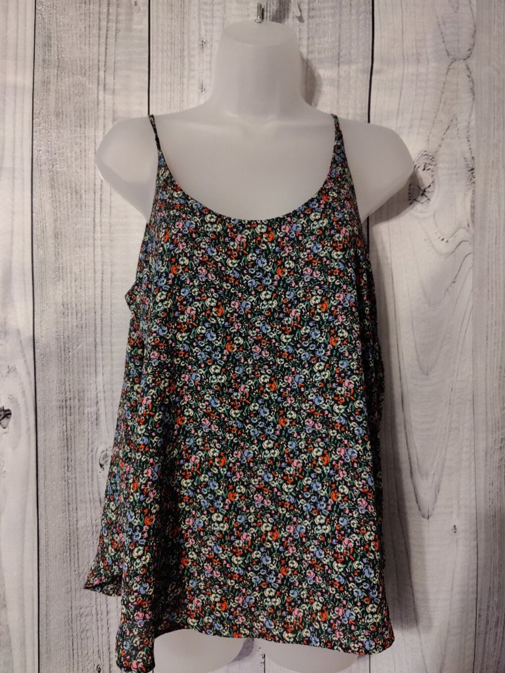LOFT Ditsy Floral Strappy Cami Tank Top